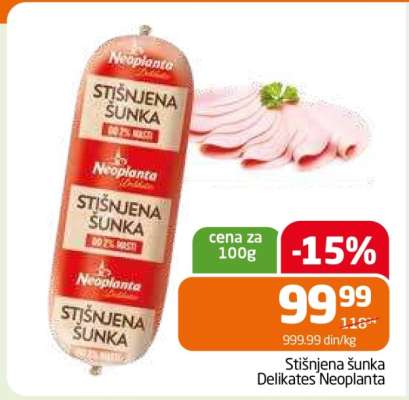 Stišnjena šunka Delikates Neoplanta
