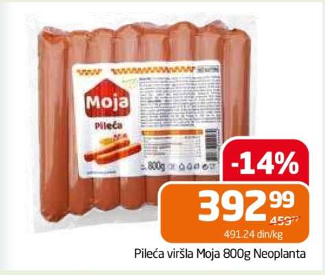 Pileća viršla Moja 800g Neoplanta