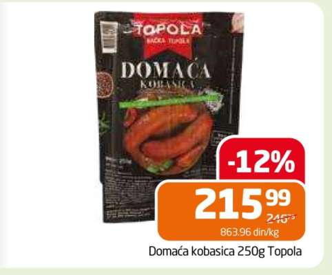 Domaća kobasica 250g Topola