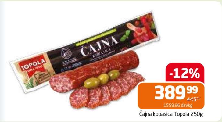 Čajna kobasica Topola 250g