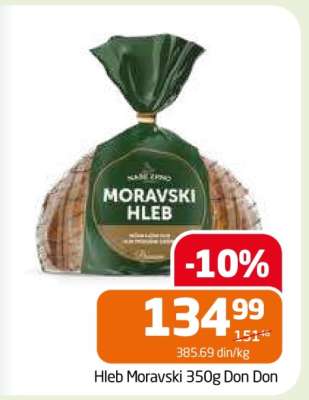 Hleb Moravski 350g Don Don
