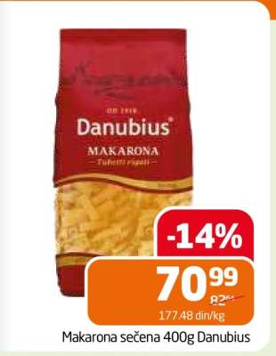 Makarona sečena 400g Danubius