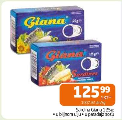 Sardina Giana 125g