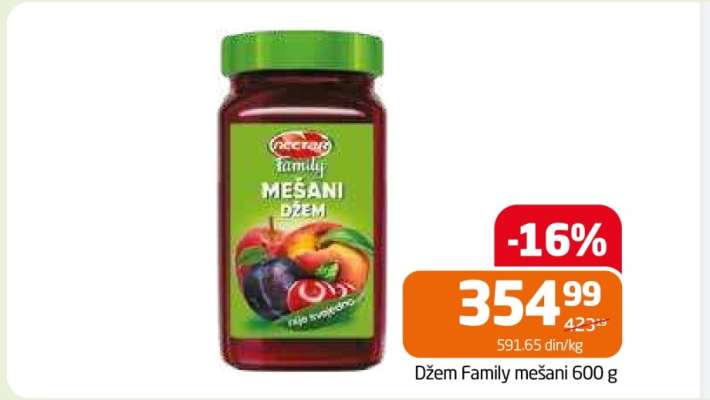 Džem Family mešani 600 g