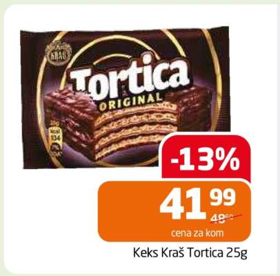 Keks Kraš Tortica 25g