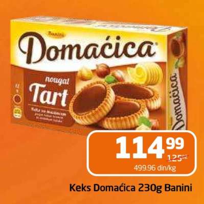 Keks Domaćica 230g Banini