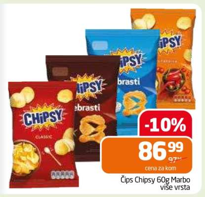 Čips Chipsy 60g Marbo