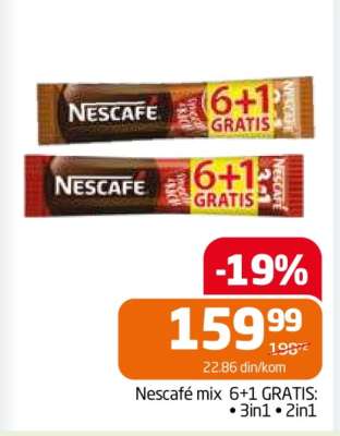 Nescafé mix 6+1 GRATIS