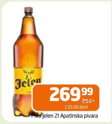Pivo Jelen 2l Apatinska pivara