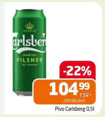 Pivo Carlsberg 0,5l