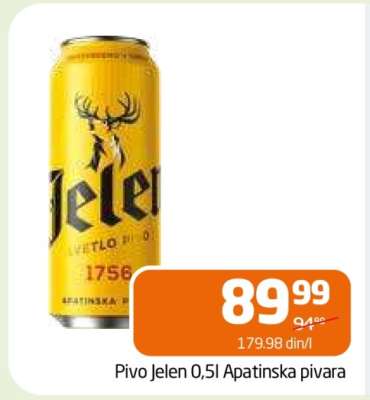 Pivo Jelen 0,5l Apatinska pivara