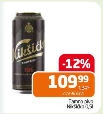 Tamno pivo Nikšićko 0,5l