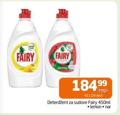 Deterdžent za sudove Fairy, 450ml