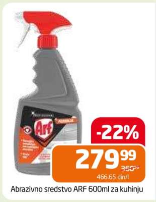 Abrazivno sredstvo ARF 600ml za kuhinju