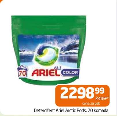 Deterdžent Ariel Arctic Pods 70 komada