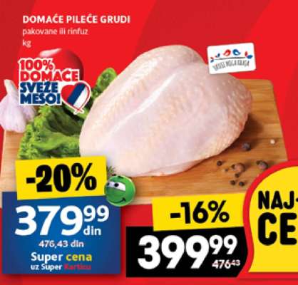 DOMAĆE PILEĆE GRUDI