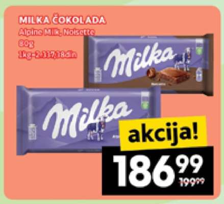 MILKA ČOKOLADA