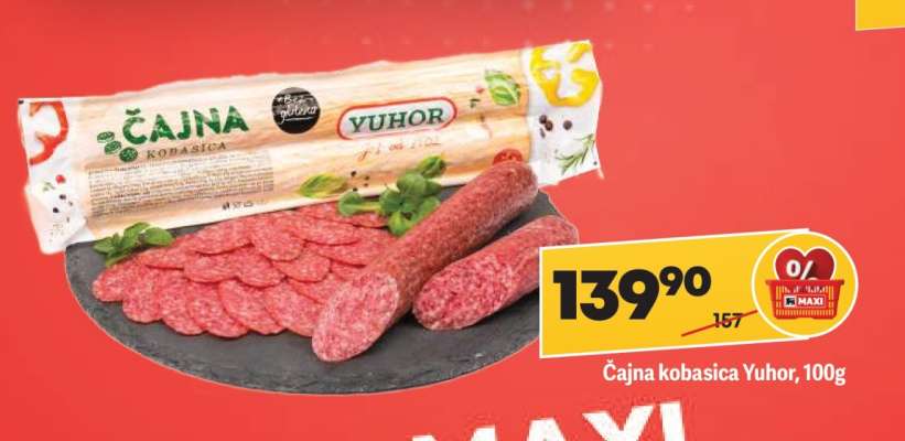čajna kobasica Yuhor, 100g
