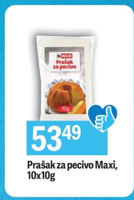 Prašak za pecivo Maxi, 10x10g