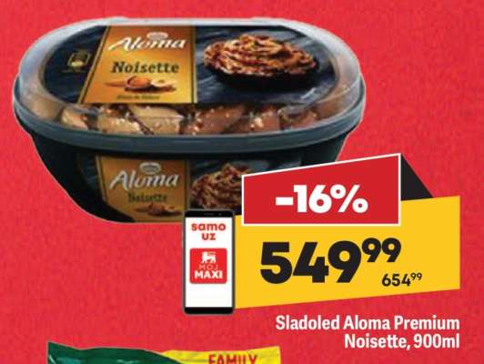 Sladoled Aloma Premium Noisette 900ml