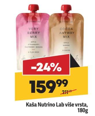 Kaša Nutrino Lab više vrsta, 180g