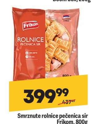 Smrznute rolnice pečenica sir Frikom , 800g