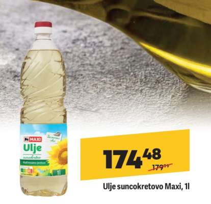 Ulje suncokretovo Maxi, 1l