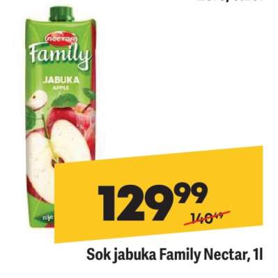 Sok jabuka Family Nectar, 1l