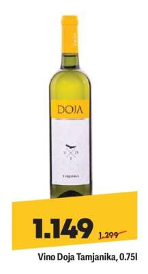 Vino Doja Tamjanika , 0.75l