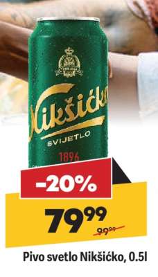 Pivo svetlo Nikšićko 0,5l