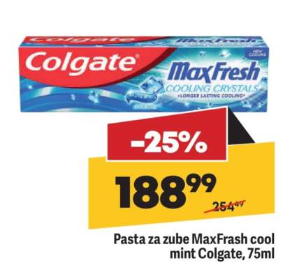Pasta za zube MaxFrash cool mint Colgate, 75ml