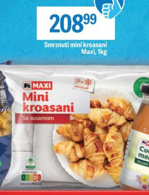 Smrznuti mini kroasani Maxi 1kg