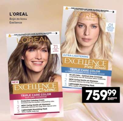 L'OREAL Boja za kosu Excellence