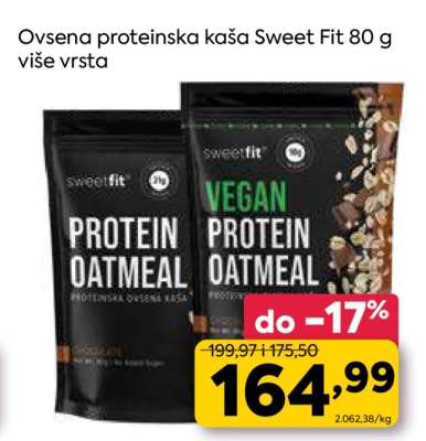 Ovsena proteinska kaša Sweet Fit 80 g