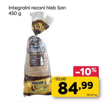 Integralni rezani hleb San