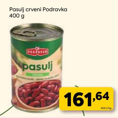 Pasulj crveni Podravka