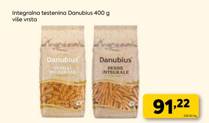 INTEGRALNA TESTENINA DANUBIUS 400 g