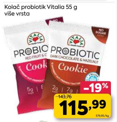 Koláč probiotik Vitalia 55 g