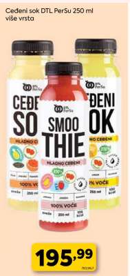 Ceđeni sok DTL PerSu 250 ml