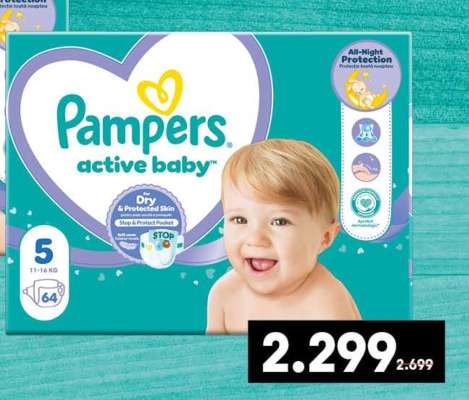 Pampers active baby
