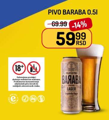 Pivo Baraba 0,5l