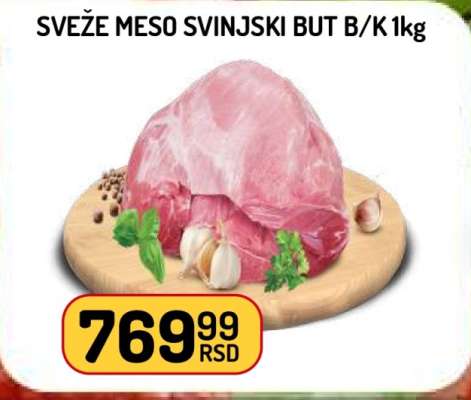 SVEŽE MESO SVINJSKI BUT B/K 1kg