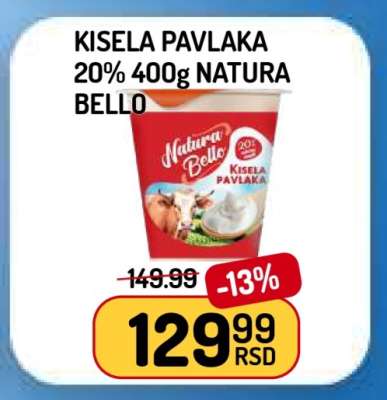 KISELA PAVLAKA 20% 400g NATURA BELLO