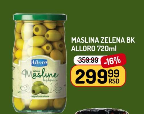 MASLINA ZELENA BK ALLORO 720ml