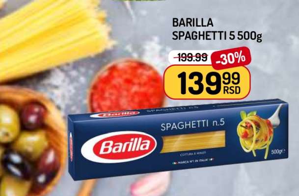 BARILLA SPAGHETTI 5 500g