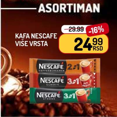 Kafa Nescafe više vrsta