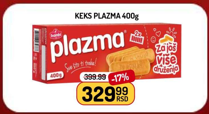 Keks Plazma 400g