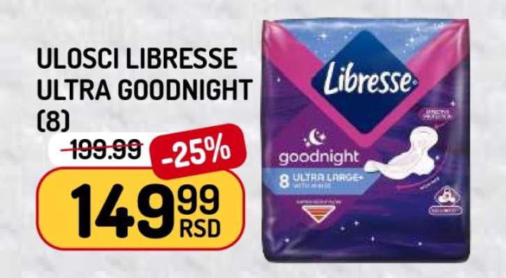Ulošci Libresse ultra goodnight (8)
