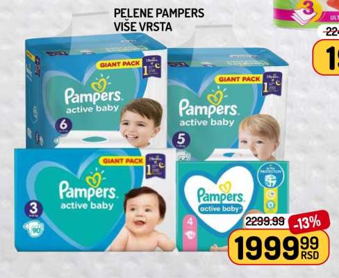 Pampers Active Baby Giant Pack