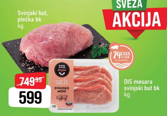 Svinjski but, plećka bk